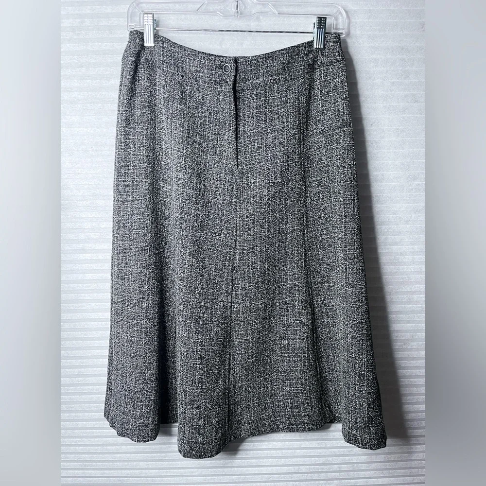 SAG Harbor Vintage Petite  A Line Skirt Black & White Size 4P